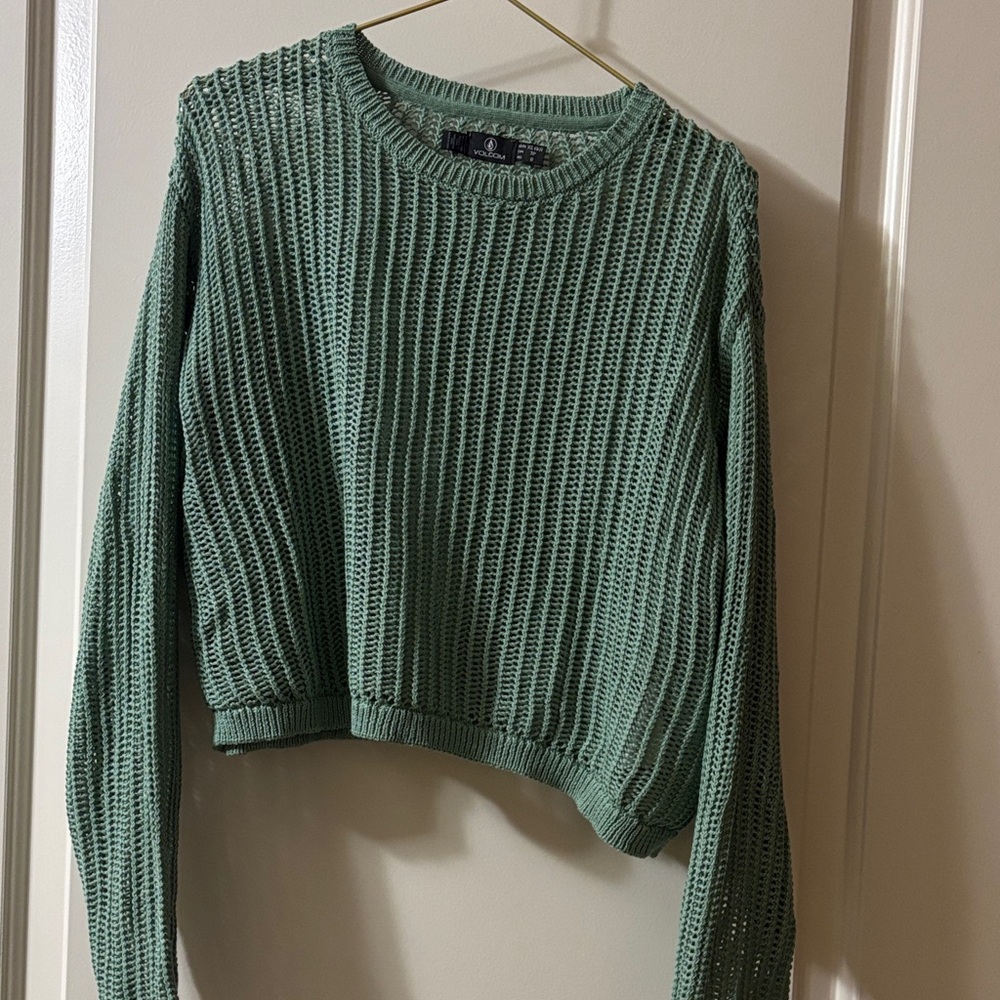 Volcom Sage Green Knit Sweater
